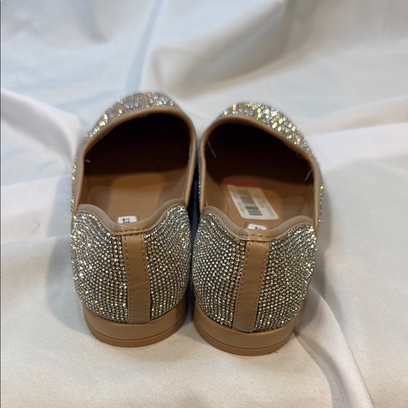 Chelsea & Violet, Silver Bling Shoes, Flats, Sz 7, Rhinestone Crystals, Shiny - Picture 5 of 11